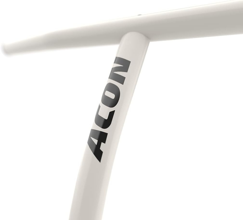 Acon FIT 44in Fitness Trampoline Round with Handlebar, White