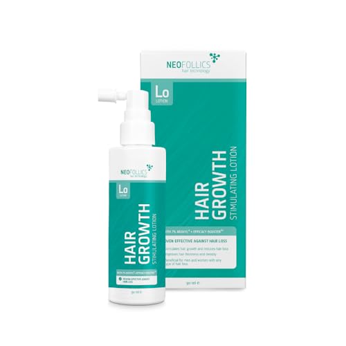 Neofollics Lozione Stimolante per la Crescita dei Capelli - 90 ml - Contiene il 7% di Neoxyl: 41% più efficace del Minoxidil e migliore assorbimento nel follicolo pilifero