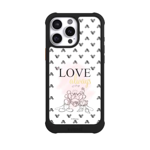 Coque iPhone 16 Pro Max Antichoc MagSafe NIVOmax Noire Minnie Mickey