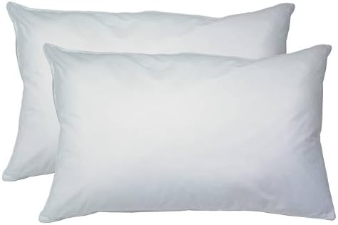 SleepyNights 2 Pack Standard Bed Pillows – Soft-Medium, Lightweight & Budget-Friendly Pillows for Sleeping – Fluffy Polyester Fill