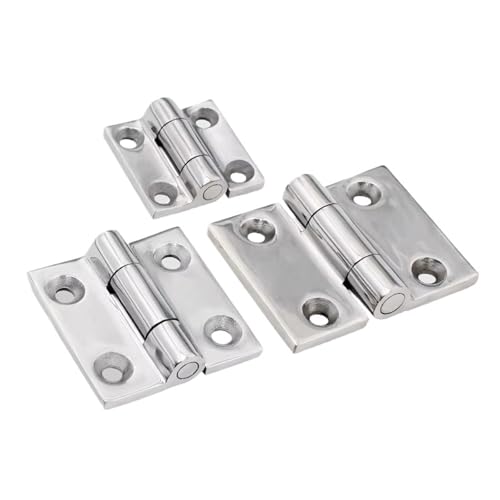 Stainless Steel Thickened Heavy-Duty Hinge Industrial Electrical Hardware Accessories 1Pcs(48x47)