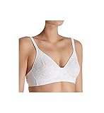 Warner's Women's Daisy Lace Wire-Free Bra with Plushline, White, 40B