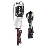 RHD LED Schaltknauf Automatik Schalthebel Ersatz Passend für E46 E60 E61 (Titansilber)