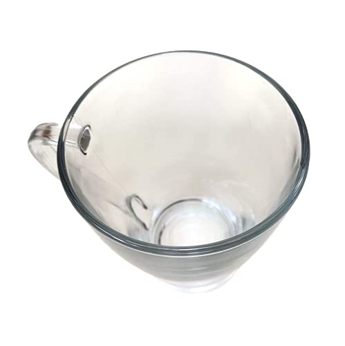 Juego de 6 tazas de café de 260 ml, vasos transparentes para café helado, café con leche, capuchino, chocolate caliente… - Imagen 4