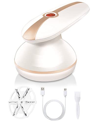 Gemokrt Rasoir Anti Bouloche Électrique, Rasoir Bouloche Électrique de USB Rechargeable Portable avec 2 Lames Lames Rechange & Brosse de Nettoyage, Dissolvant de Peluche Électrique Rechargeable Cover