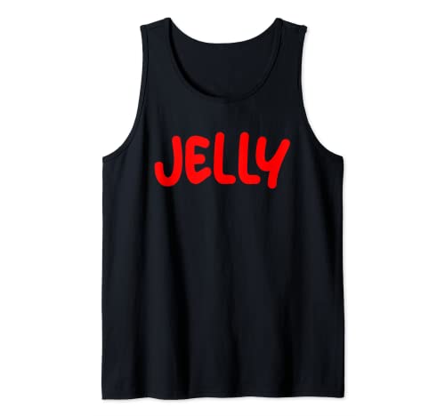 Disfraz de jalea a juego PB y J Halloween Jelly Costume Camiseta sin Mangas