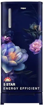 Whirlpool 184 L 5 Star Direct-Cool Single Door Refrigerator with Intellisense Inverter Compressor (205 WDE ROY 5S INV SAPPHIRE SERENA -Z1)