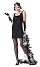 California Costumes Women's Fashion Flapper Costume,Black,Medium