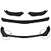 Front Bumper Lip Spoiler Compatible with MINI Cooper R53 R56 R58 R60 F56 F60 Exterior Trim Splitter Diffuser Body Kit Cars(Glossy Black)