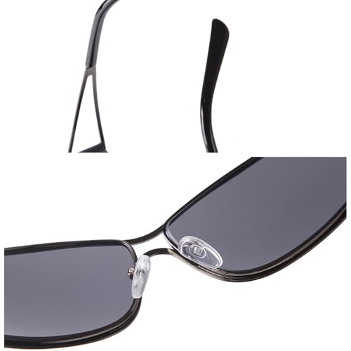 Lunettes de soleil rétro en métal creux légères contre la fatigue nasale