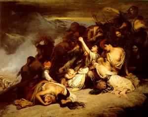Peinture à l'huile d'art Ary Scheffer Battle toile de lin haut de gamme 20x24