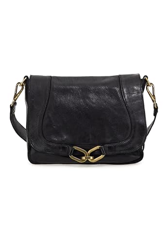 Campomaggi Sac Porté Épaule Morbia NERO en cuir lavé