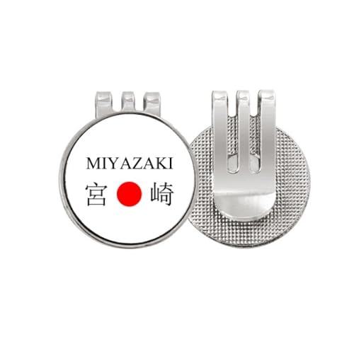 Marcador de pelota de golf Miyazaki un regalo original de Japón para golfistas en rojo
