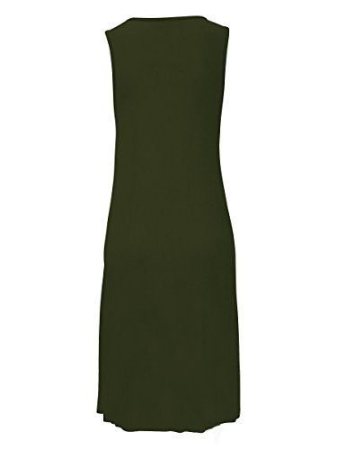Image of AELSON Womens Summer Casual Sleeveless Mini Printed Vest Dresses