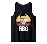 Notorious RBG Face Mask Retro Sunset Vintage Women Gifts Tank Top