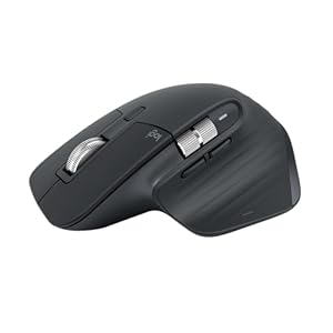 Logitech MX Master 3S – Mouse inalámbrico Bluetooth Edition, sin receptor USB, desplazamiento ultrarrápido, Ergo, 8K DPI, pista en vidrio, clics silenciosos, funciona con Apple Mac, Windows PC, Linux