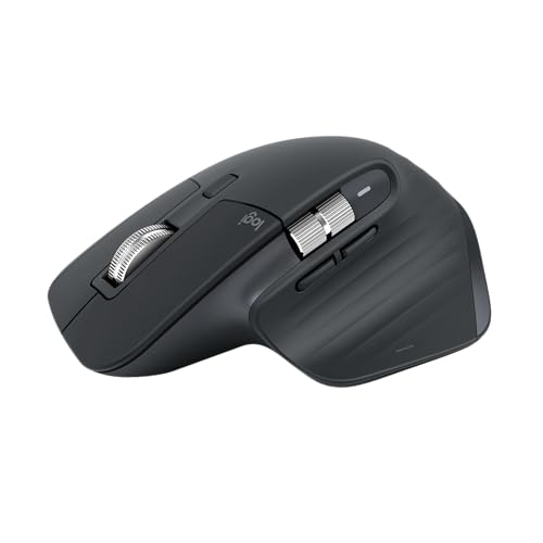 Logitech MX Master 3S Bluetooth Edition Wireless Mouse, No USB Receiver – Ultra-Fast Scrolling, Ergo, 8K DPI, Track on Glass, Quiet Clicks, Works with Apple Mac, Windows PC, Linux, Chrome – Graphite
