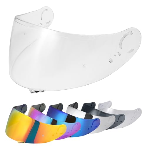 Helmvisier für GT Air,GT Air 2,Neotec,CNS-1,TC-5,TC-9,Motorradhelm Visier,Motorrad Windschutz Helm Objektiv Visier Vollgesichts (Klar)