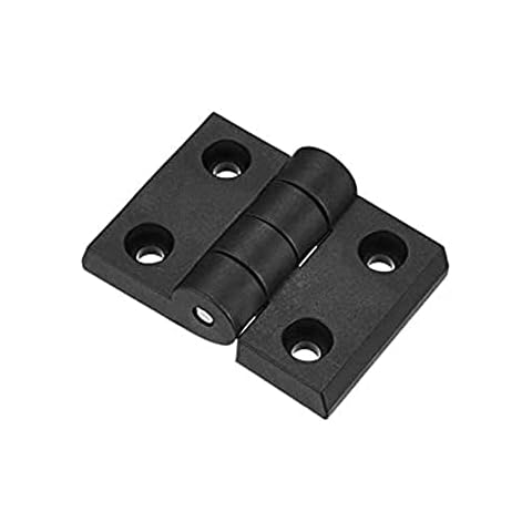 Juvielich Heavy Duty Hinge Adjustable Self Closing Hinge Tray Hinge Square Door Hinge for Cabinet Gate Closet Door Black 2PCS Cover