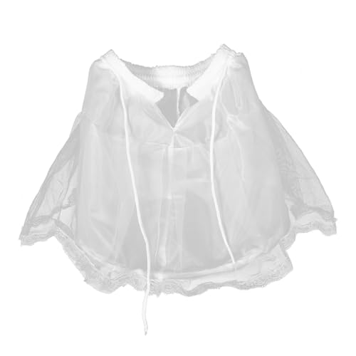 JOYOFREELY Enagua sin Huesos para Niña de Poliéster Color Marfil, Diseño Elegante y Compatible con Vestidos de Fiesta y Bodas, Adecuada para Ceremonias y Eventos Infantiles