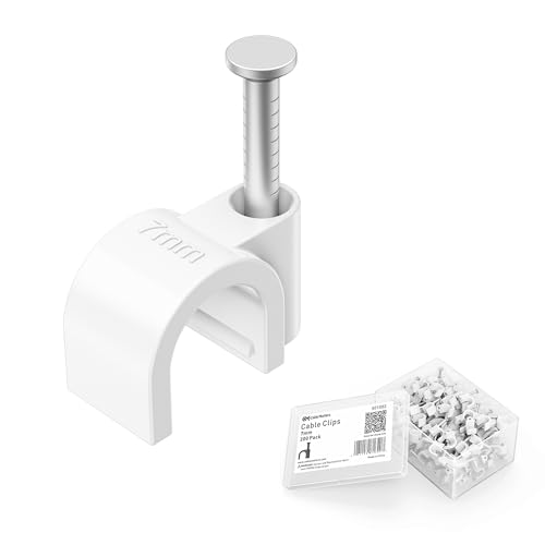 Cable Matters 200-Pack Nail-in Cable Clips Cord Organizer 7mm / 0.27 in.