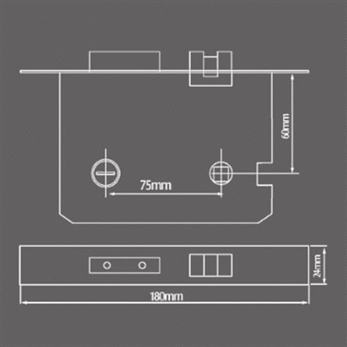 Serrure de porte de villa et double battant pour folio bois