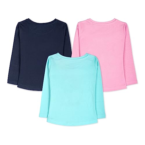 Image of Real Basics Girls Regular Fit Full Sleeves Tshirt (Pack of 3)