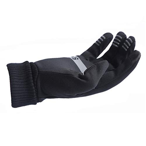 Luvas esportivas de inverno Lioobo, luvas quentes com tela sensível ao toque, luvas macias para cicl