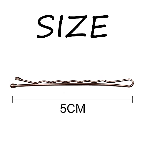 Dofash 3Cards Large Combination Package Women's Hair Styling Set - Bobby Pins 60Pcs+Hyper Elastics Ties 30Pcs+Snap Hair Clips 12Pcs（Brown） #TOP4