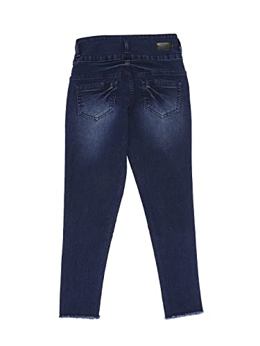 Image of HIGH Star Girls Blue Slim-Fit Stretchable Jeans