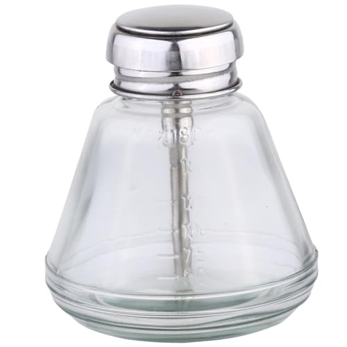 CHILDWEET 加厚ガラスアルコールボトル 収納容器 消毒液対応 軽量で持ち運び便利 メイク落としや除菌剤に適合 クリーナーボトル用補充容器