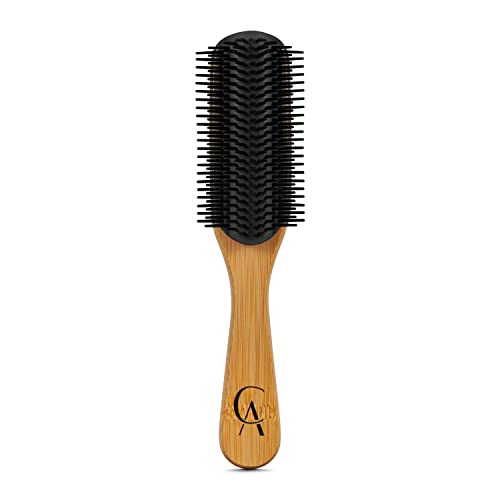 Brosse démêlante 9 rangées pour façonner et dessiner les boucles sans casse
