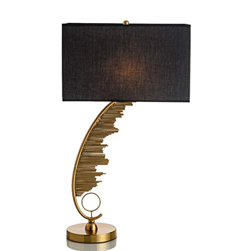 QJL_ANA Industrial Wind Metal Table Lamp, Creative Feather Light Body, Classic Black Shade, Fashion Simple Office Lamp, Individual Table Lamp steampunk buy now online