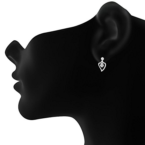 Rhodium Plated Crystal Stud Earring
