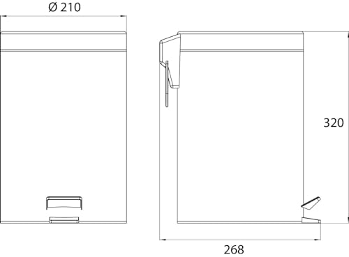 Emco 355300000 accesorio de baño metálico resistente para pared de lavabo 4