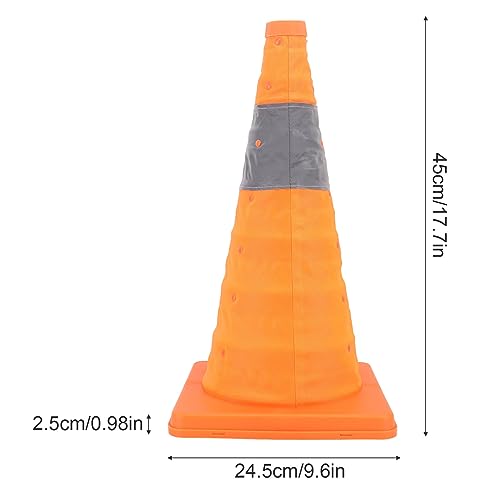 Cone Dobrável De Segurança De Trânsito Bordstract, Cone Dobrável Reflexivo De 45 Cm 17,7 Pol. Cone D