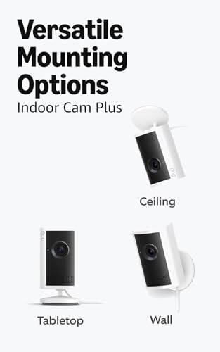 Image of Ring Battery Doorbell Plus (newest model), Nickel Silver with Indoor Cam Plus, White