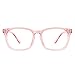 TIJN Blue Light Blocking Glasses Square Nerd Eyeglasses Frame Anti Blue Ray Computer Game Glasses