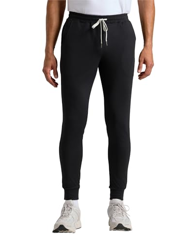 True Classic Sweatpants for Men – Joggers for Men with Pockets, Novelty Fleece & Breathable 4-Way Stretch Mens Sweat Pants - Polyester Black, M