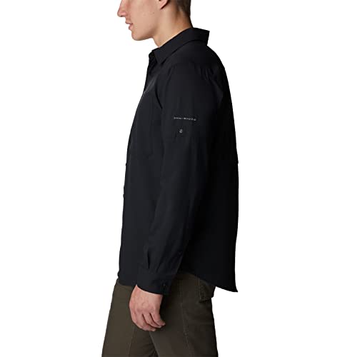 Image of Columbia Men's Silver Ridge Utility Lite Long Sleeve, Black, 1X Big