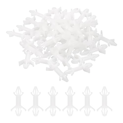 PATIKIL 60PCS PCB Board Isolation Column, Nylon Reverse Locking Circuit Board Clips Standoff Double Head Insulation Bracket Support Height 12.9mm /0.51