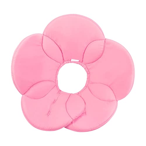 VANZACK Las Flores protegen la Cubierta del Cuello Nombre Perro Colores después Material Cuello Protector Collar Protector para Mascotas Collar isabelino para Mascotas Cuello Suave