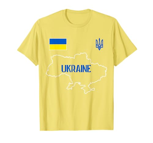 Ukrainische Patriotische T-Shirt Ukraine Flagge Ukrainischer Fußball Fan T-Shirt