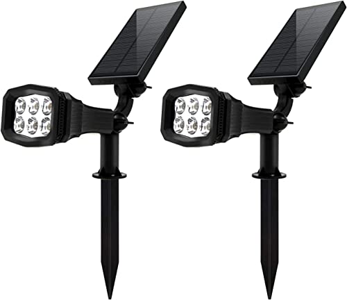 Solarbaby Lot de 2 lampes solaires de mise à niveau pour extérieur, étanche, paysage, éclairage solaire de sécurité pour allée, cour, jardin [Classe énergétique A+++] Cover