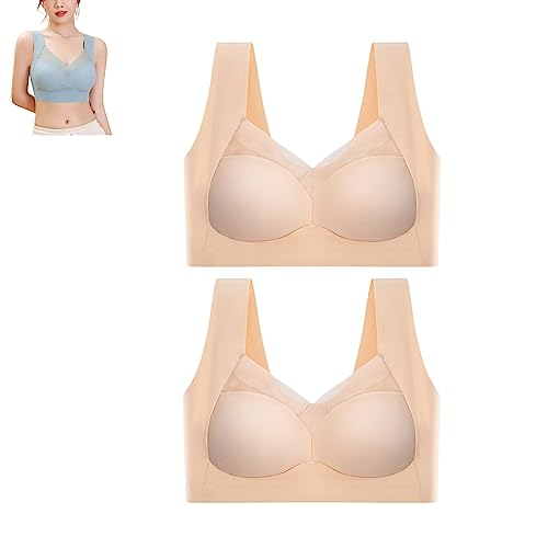 Soutien-gorge d'été sans fil QQLADY brassière ergonomique confortable pour le bureau et le sport
