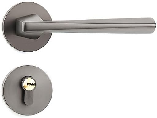 Indoor Silent Magnetic Locks Bedroom Door Anti-Theft Split Wooden Handle