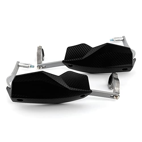 Protector de Manos de Moto 22 mm 28 mm Agarre la Cubierta Protectora Scooter Todoterreno de Motocicleta Equipo de protección de Manos a Prueba de Viento (Negro)