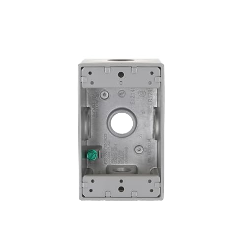 Boîtier étanche Hubbell Bell 5323-0 simple gris résistant intempéries