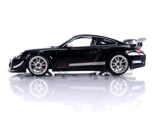 Modelo Porsche GT3 RS 4.0 1:18 Bburago negro miniatura 3