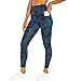 Produktbild Bally Total Fitness Damen Cami High Rise Tummy Control Pocket Leggings, Dark Sea Batikfärbung, Majolika-Blau, Small